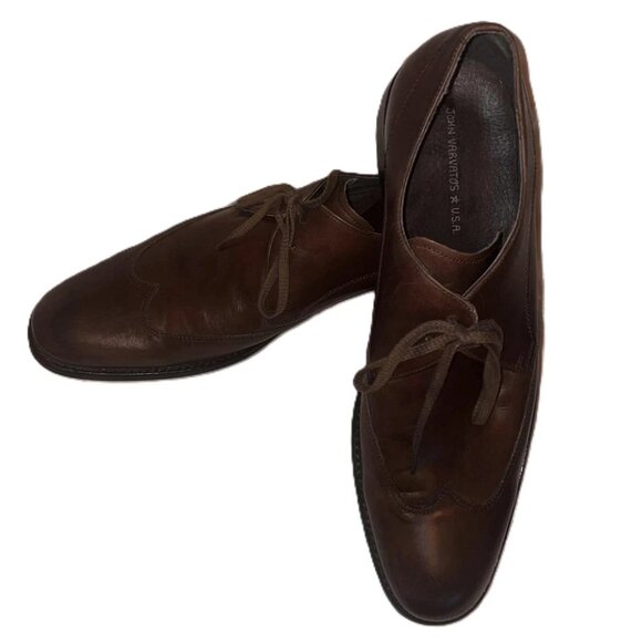 John Varvatos Brown Leather Wingtip Blucher Dress Shoes Men’s Size 12 Oxford main image 5